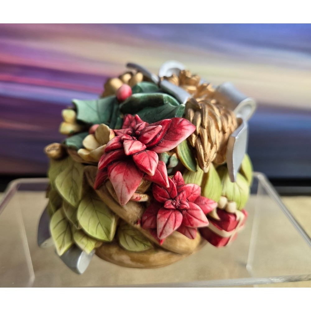 HARMONY KINGDOM Lord Byron's Bouquets "Christmas Bouquet", Vintage w/ Box - Picture 2 of 10
